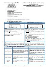 Đề cương ôn tập Học kì 1 Tiếng Anh 11 năm 2023–2024 trường THPT Phạm Phú Thứ (Đà Nẵng)